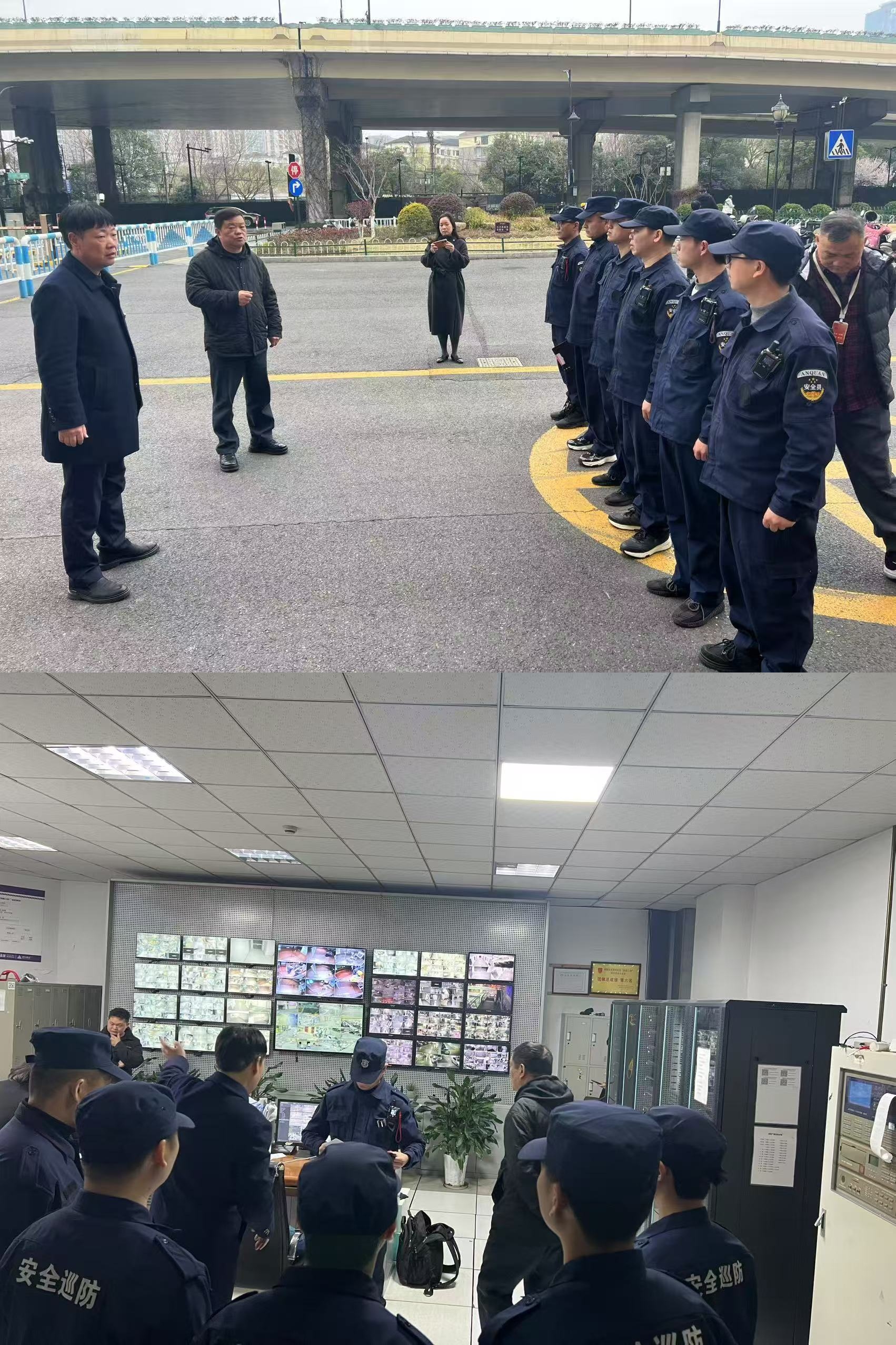 水晶城聯合錢江商城開展消防重點部位實地熟悉活動